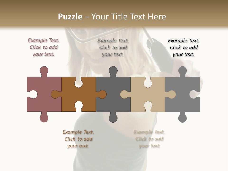 Young Decor White PowerPoint Template