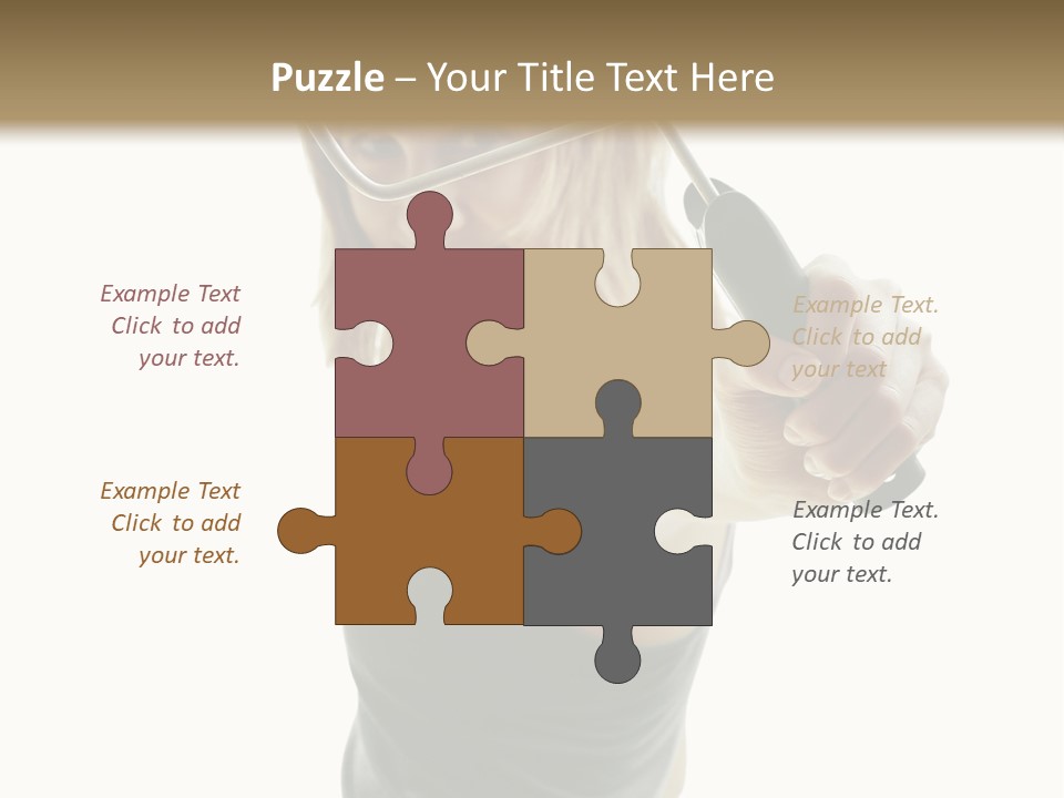 Young Decor White PowerPoint Template