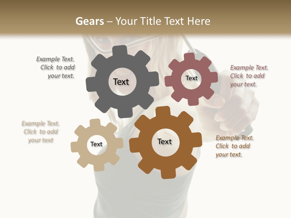 Young Decor White PowerPoint Template