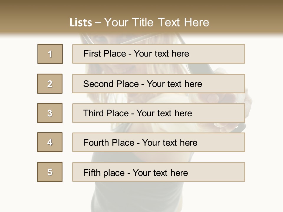 Young Decor White PowerPoint Template