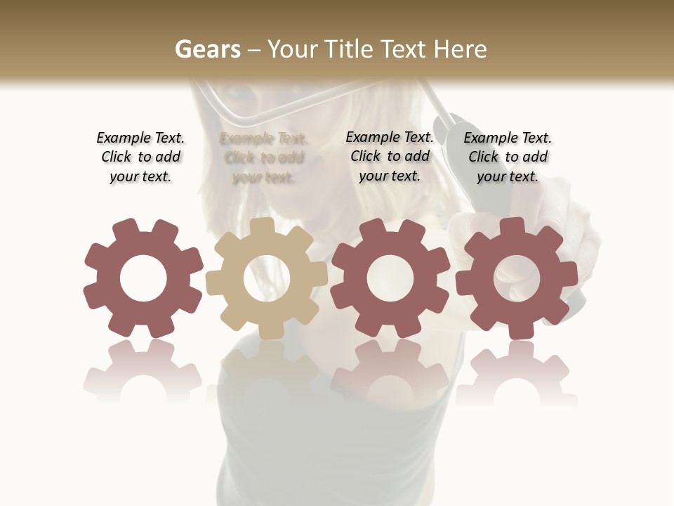 Young Decor White PowerPoint Template