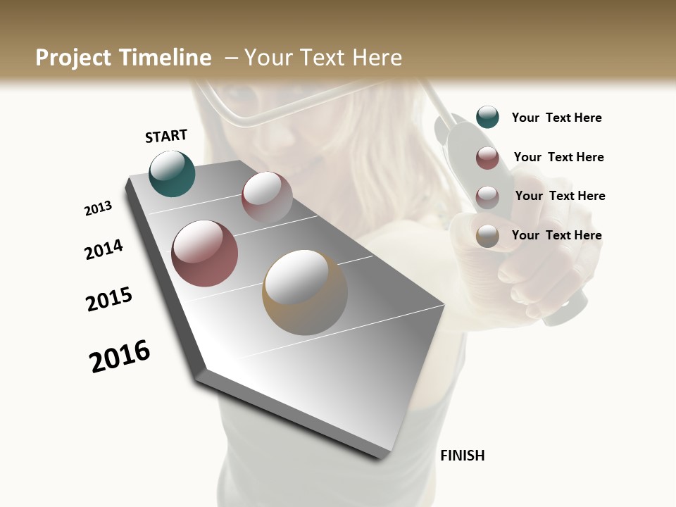 Young Decor White PowerPoint Template