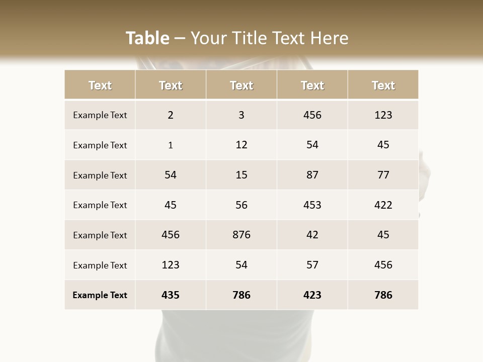 Young Decor White PowerPoint Template
