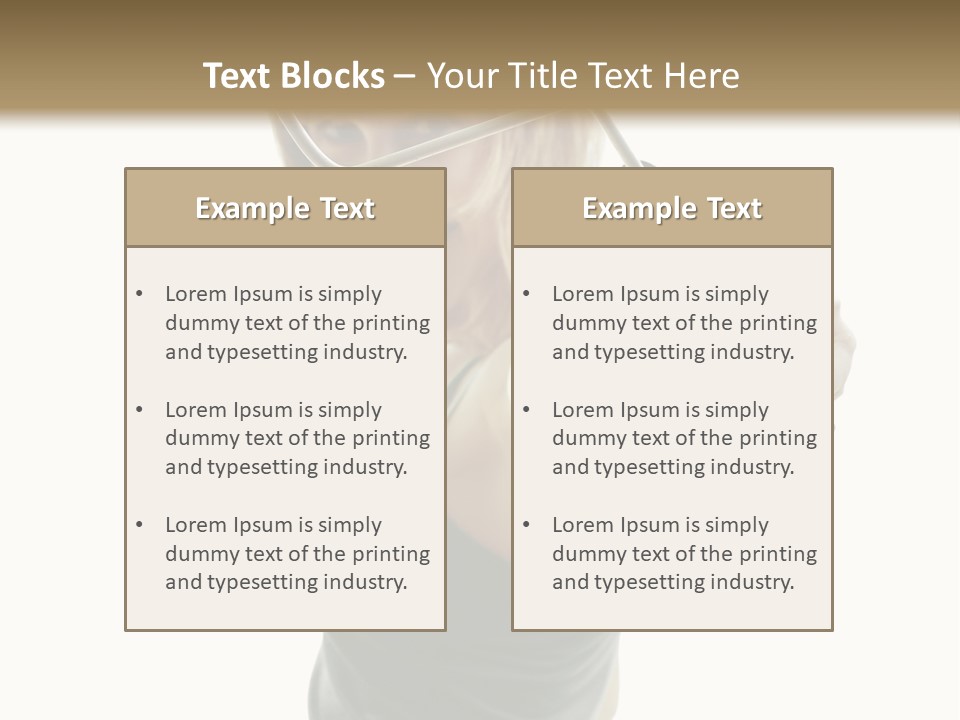 Young Decor White PowerPoint Template