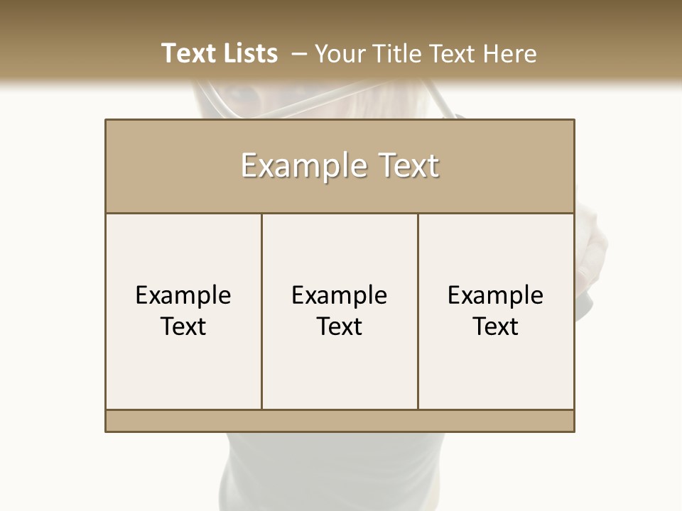 Young Decor White PowerPoint Template