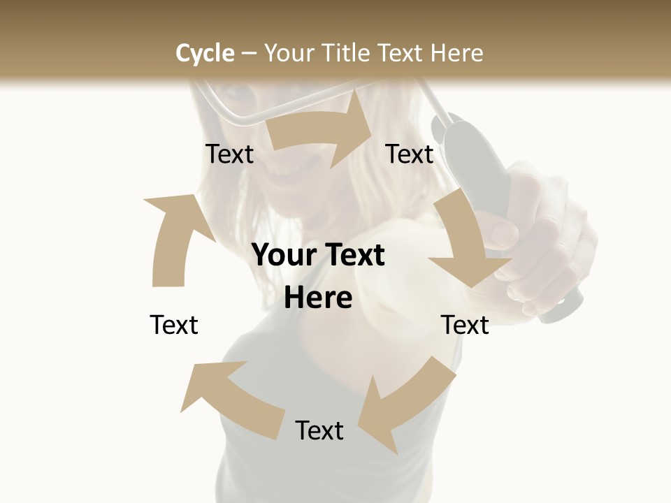 Young Decor White PowerPoint Template