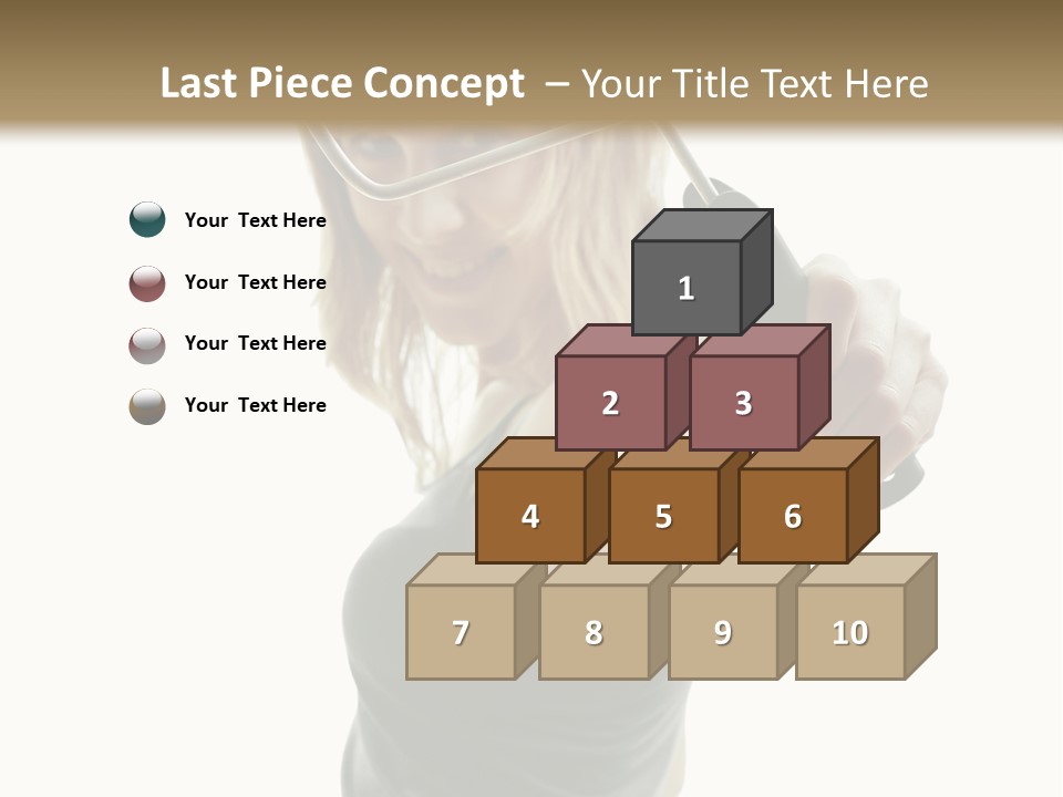 Young Decor White PowerPoint Template