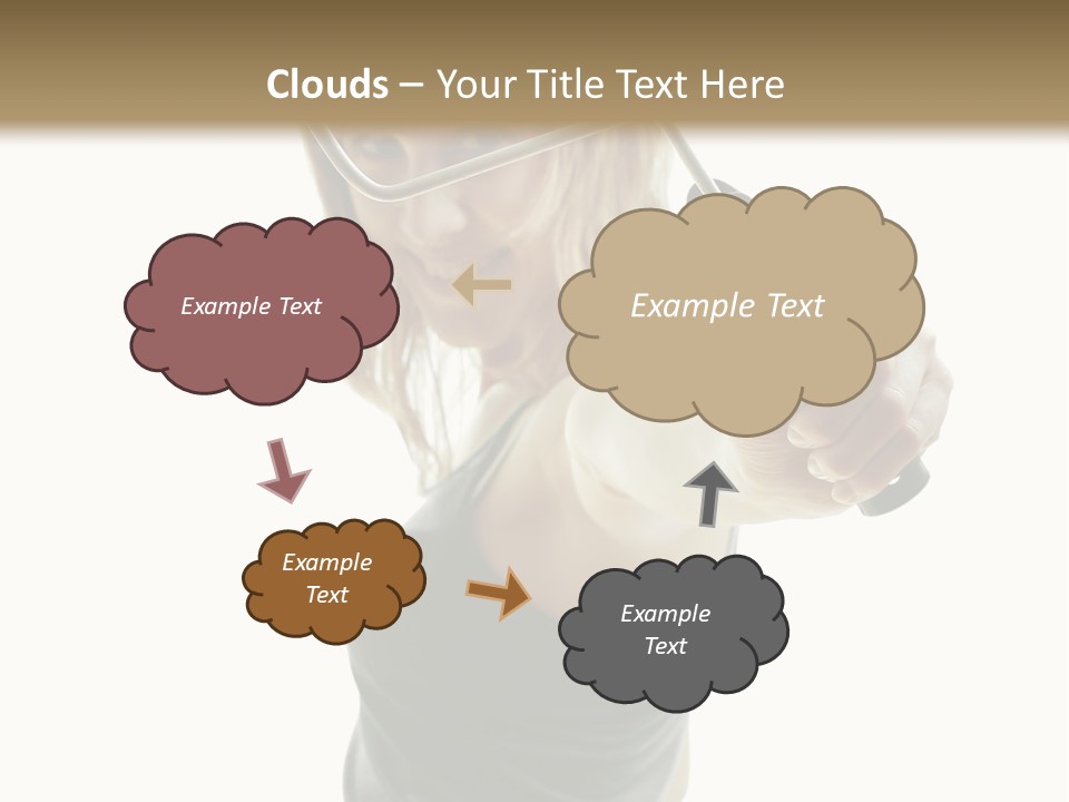 Young Decor White PowerPoint Template