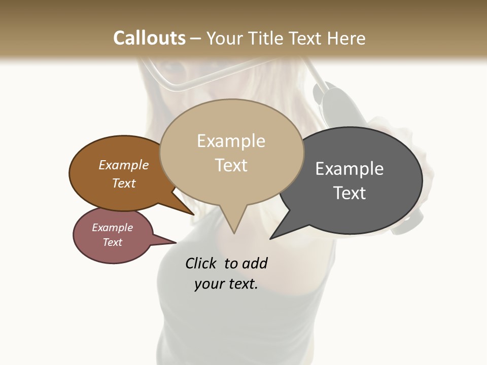 Young Decor White PowerPoint Template