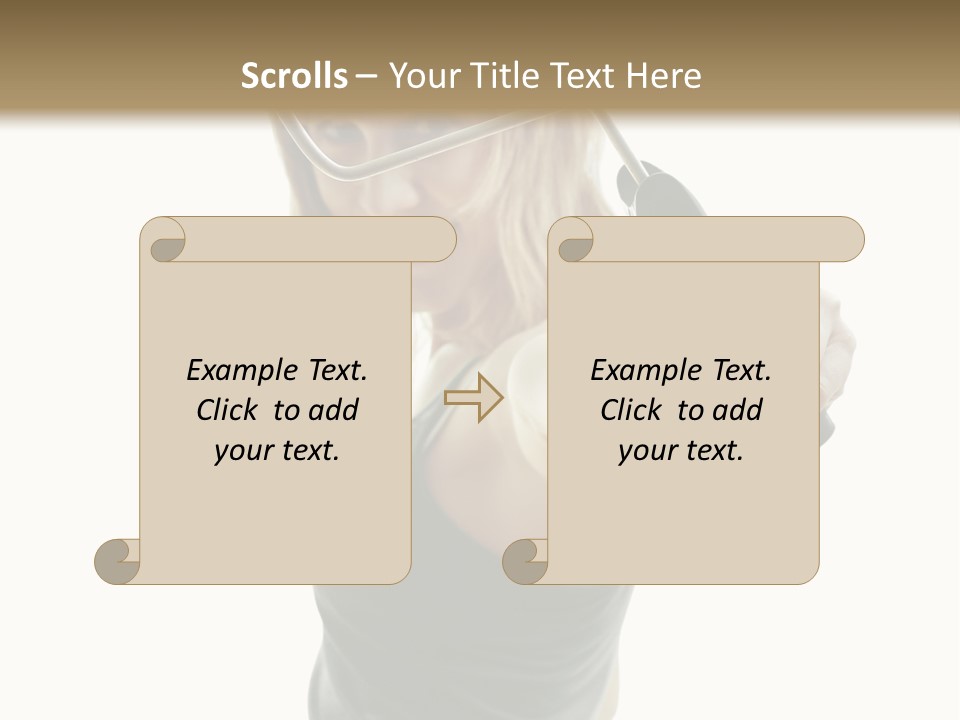 Young Decor White PowerPoint Template