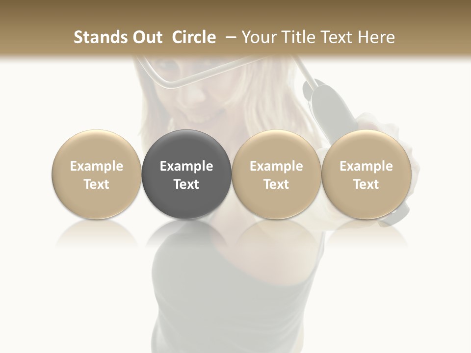 Young Decor White PowerPoint Template