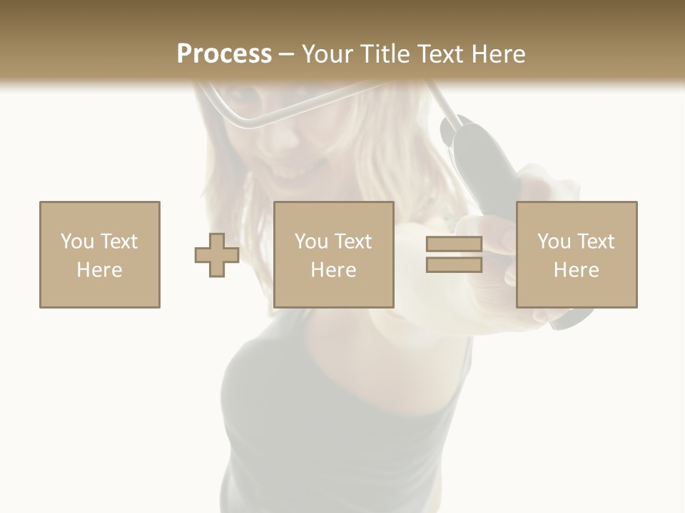 Young Decor White PowerPoint Template