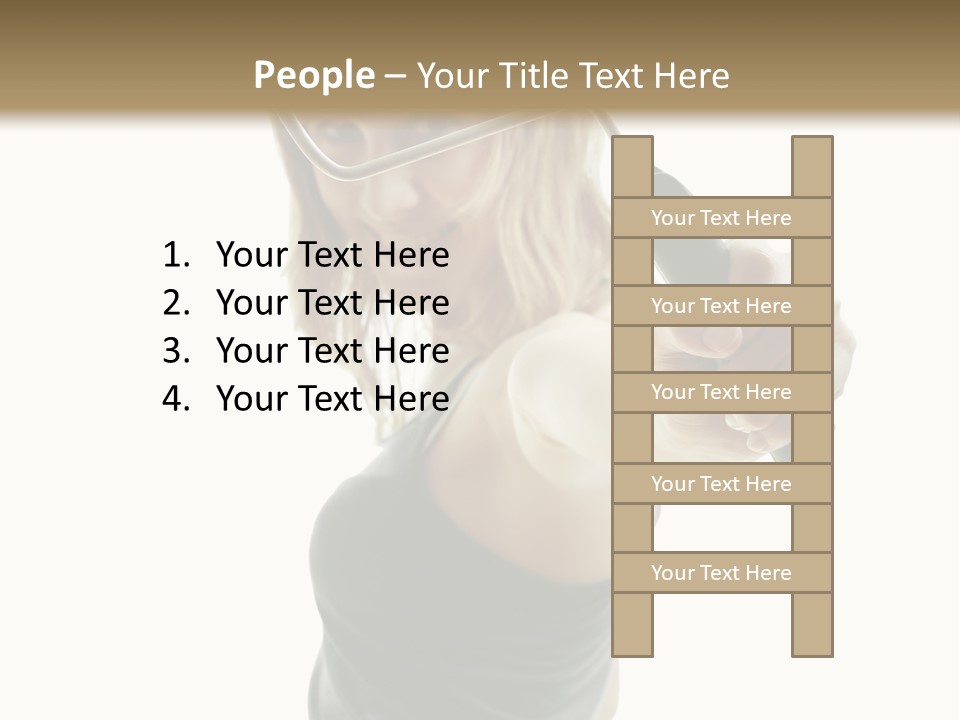 Young Decor White PowerPoint Template