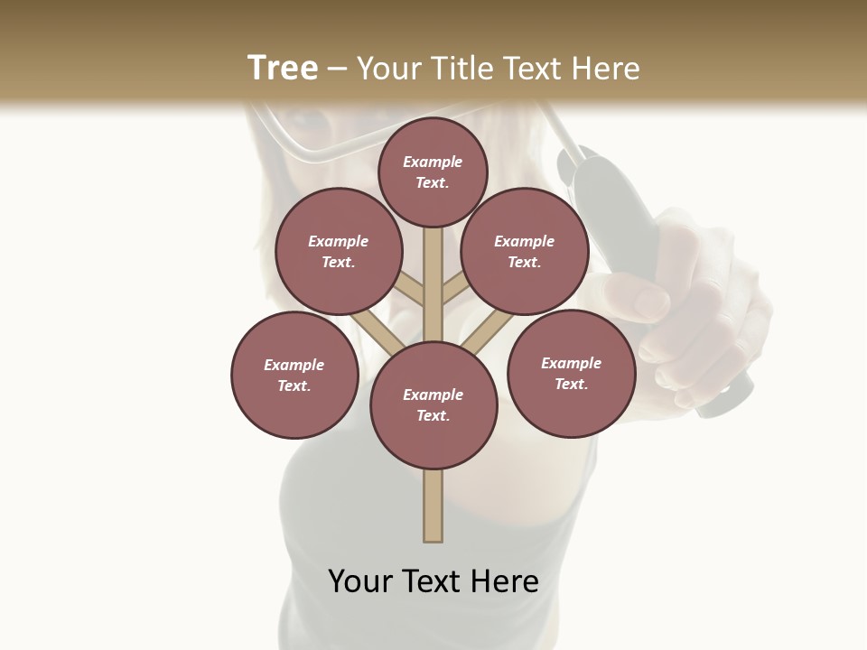 Young Decor White PowerPoint Template