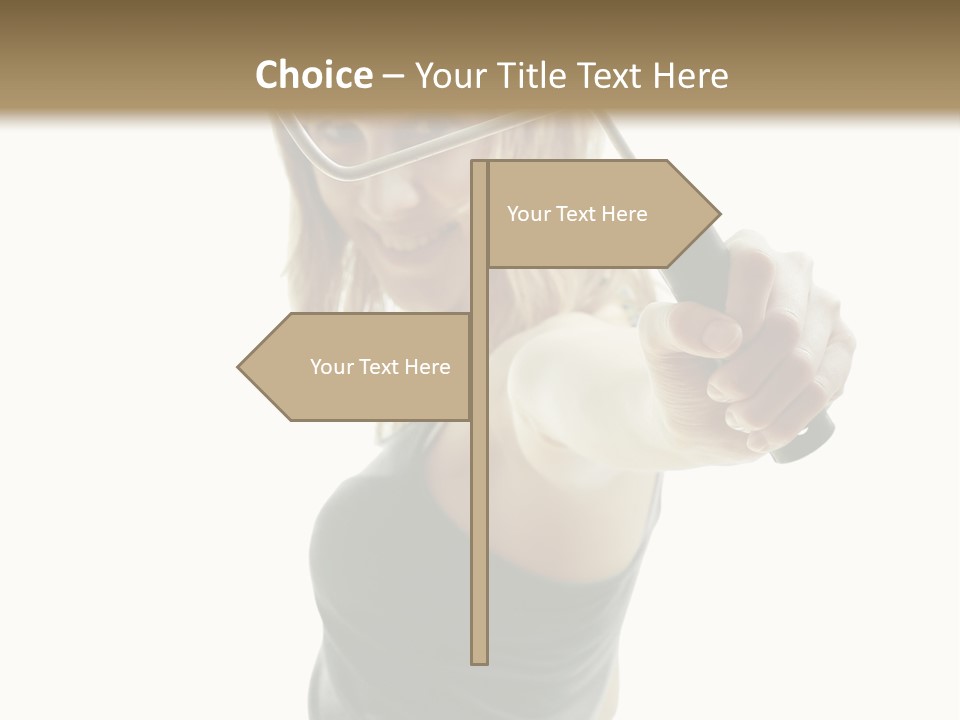 Young Decor White PowerPoint Template