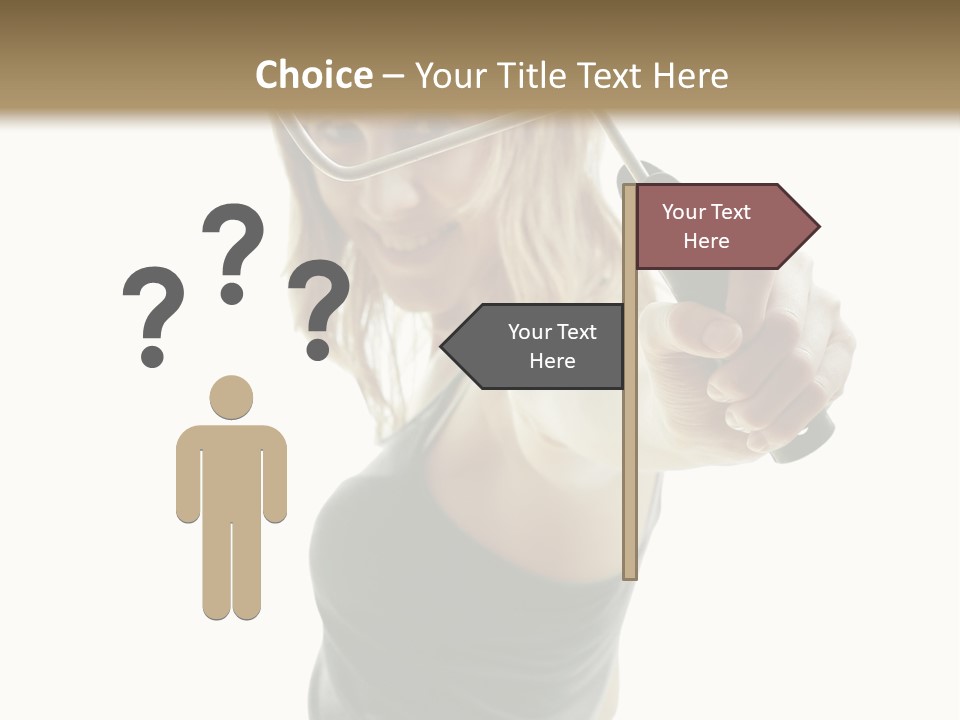 Young Decor White PowerPoint Template