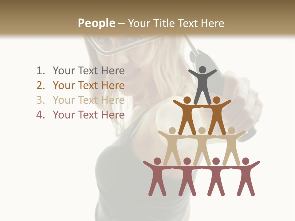 Young Decor White PowerPoint Template