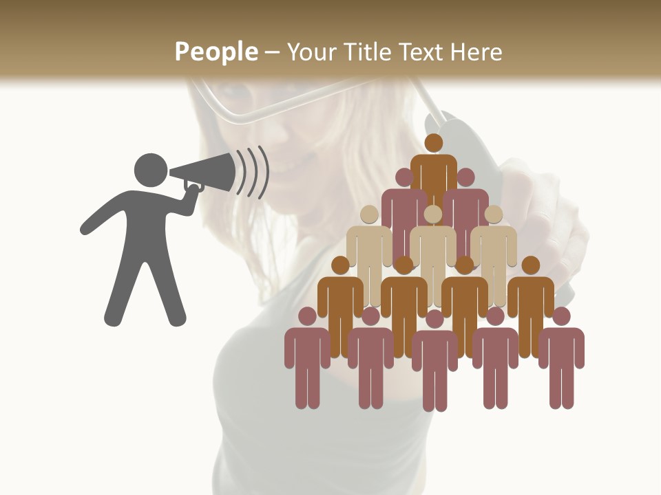 Young Decor White PowerPoint Template