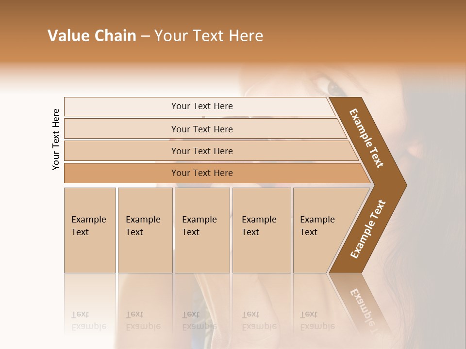 Holding Tanned Caucasian PowerPoint Template