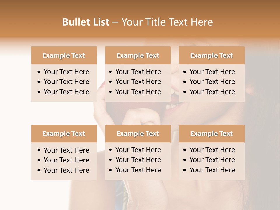 Holding Tanned Caucasian PowerPoint Template