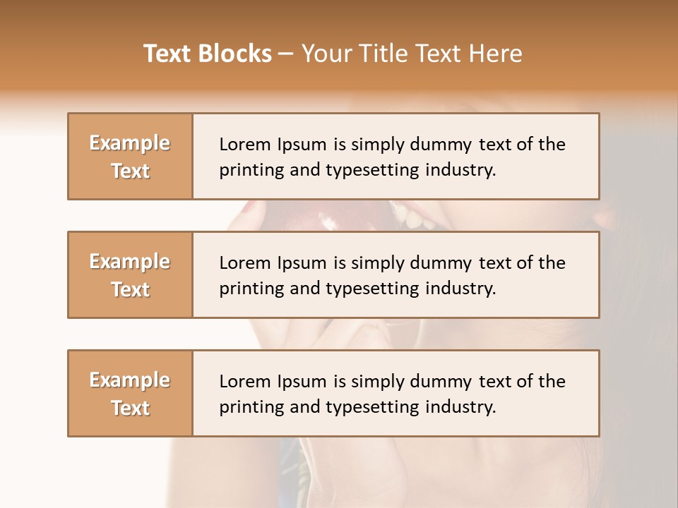Holding Tanned Caucasian PowerPoint Template
