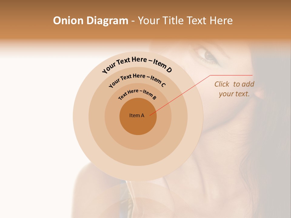 Holding Tanned Caucasian PowerPoint Template