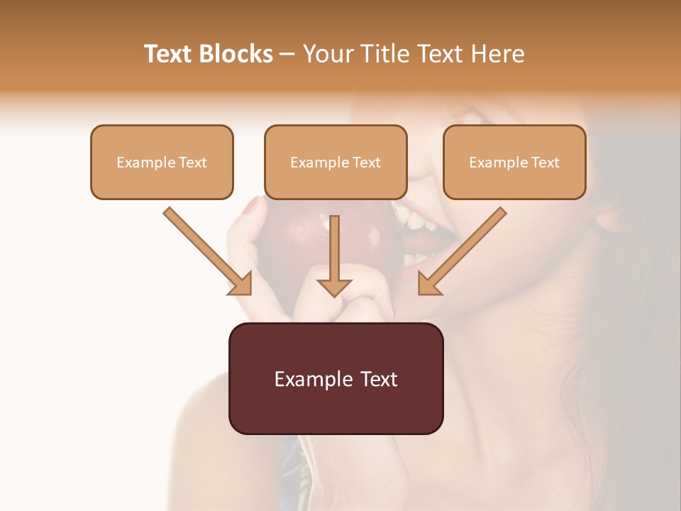 Holding Tanned Caucasian PowerPoint Template