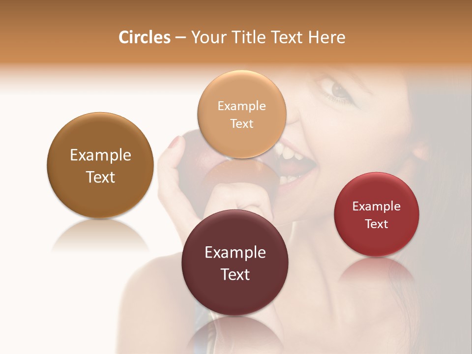 Holding Tanned Caucasian PowerPoint Template