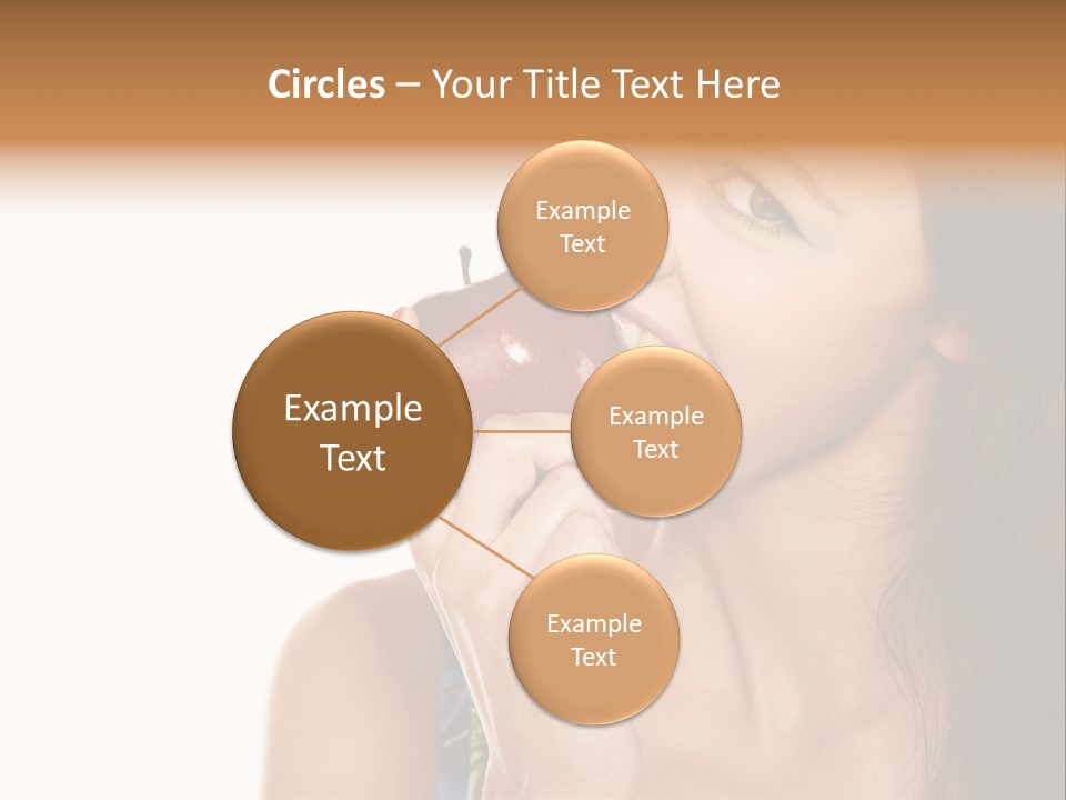 Holding Tanned Caucasian PowerPoint Template