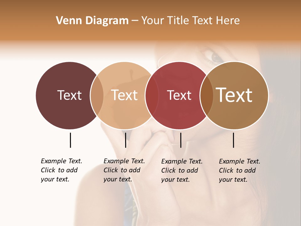 Holding Tanned Caucasian PowerPoint Template