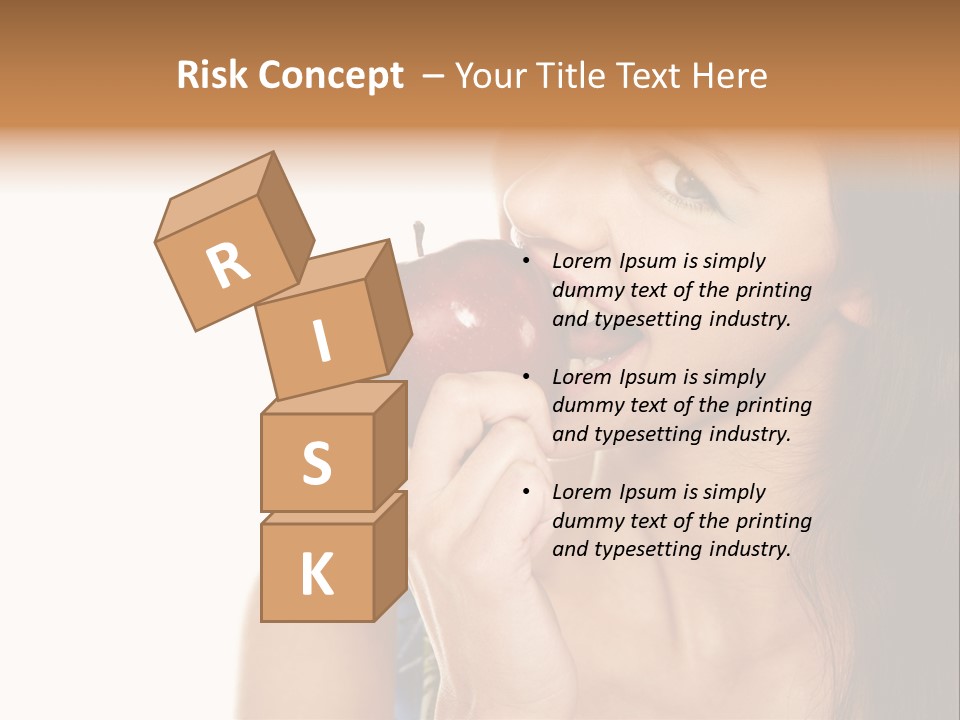 Holding Tanned Caucasian PowerPoint Template