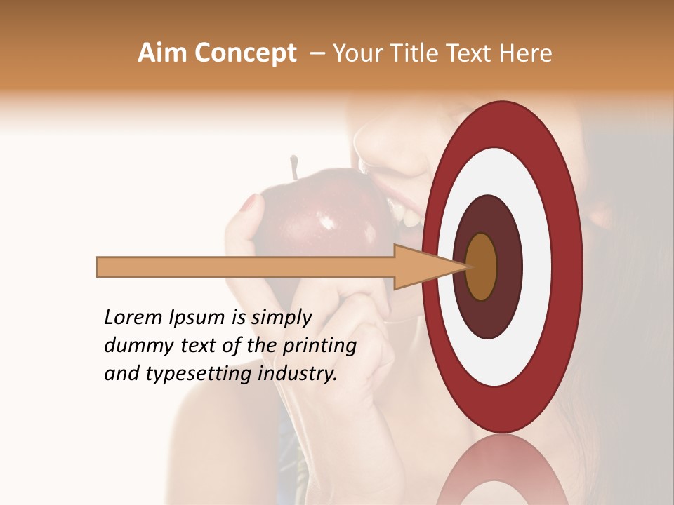 Holding Tanned Caucasian PowerPoint Template