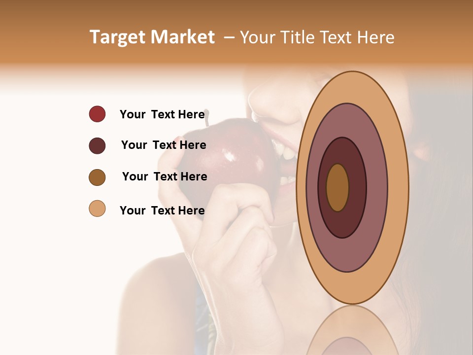 Holding Tanned Caucasian PowerPoint Template