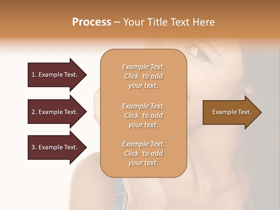 Holding Tanned Caucasian PowerPoint Template