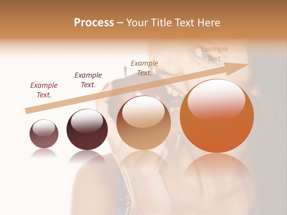 Holding Tanned Caucasian PowerPoint Template