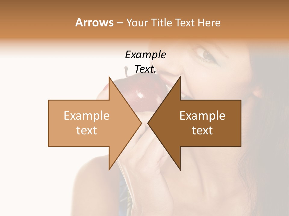 Holding Tanned Caucasian PowerPoint Template