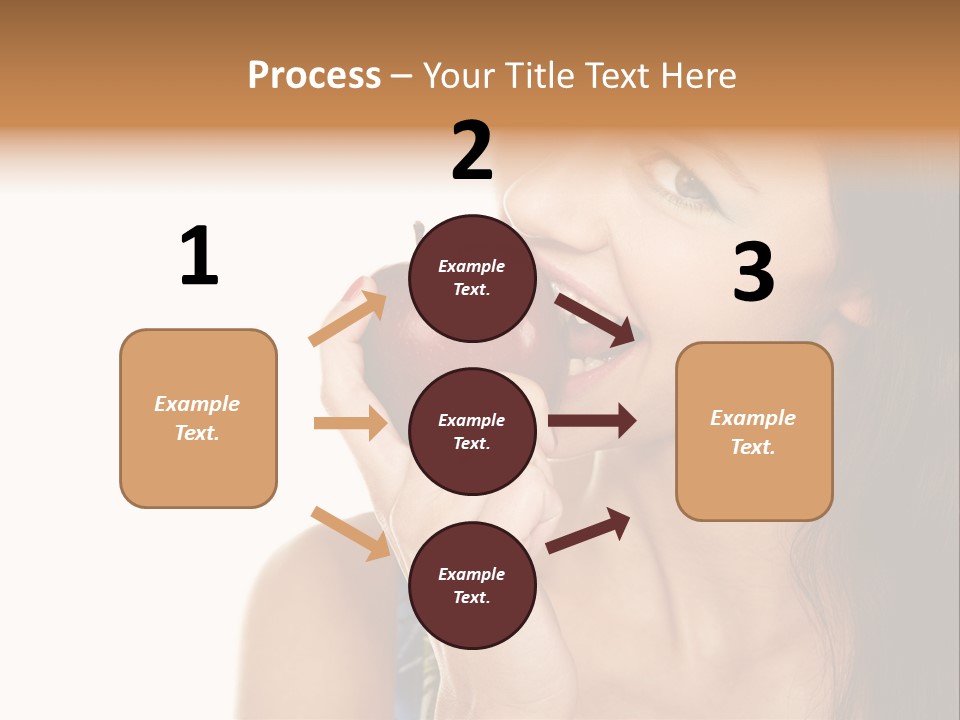 Holding Tanned Caucasian PowerPoint Template