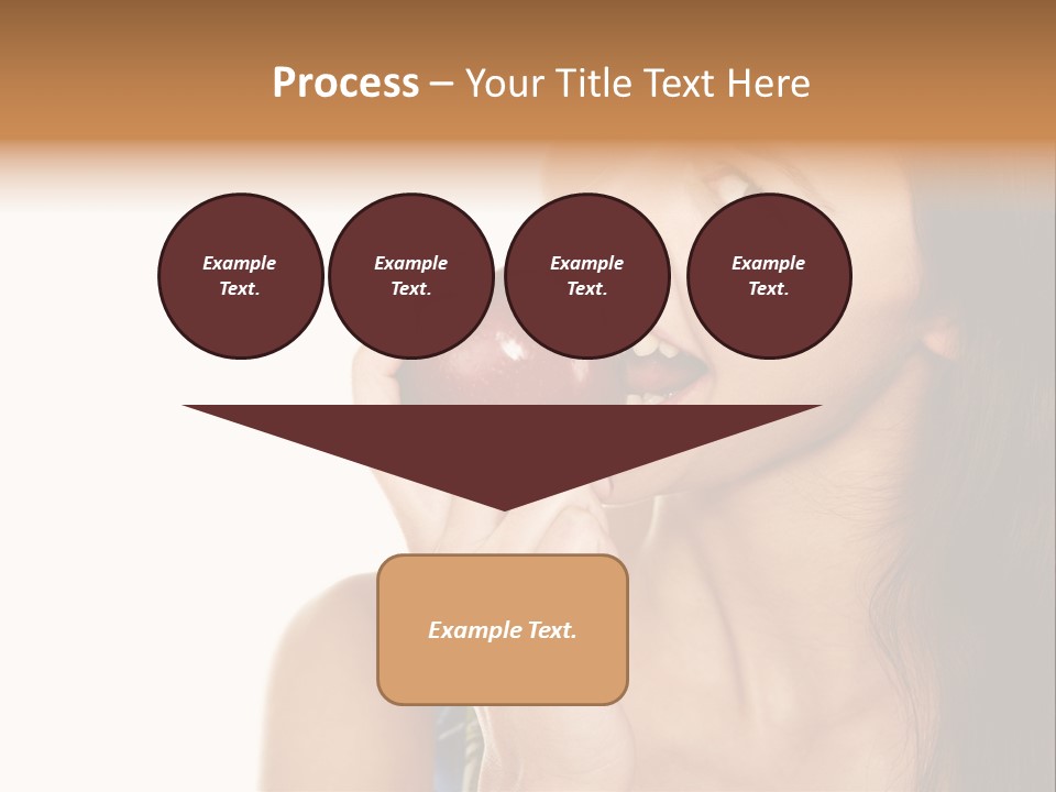 Holding Tanned Caucasian PowerPoint Template