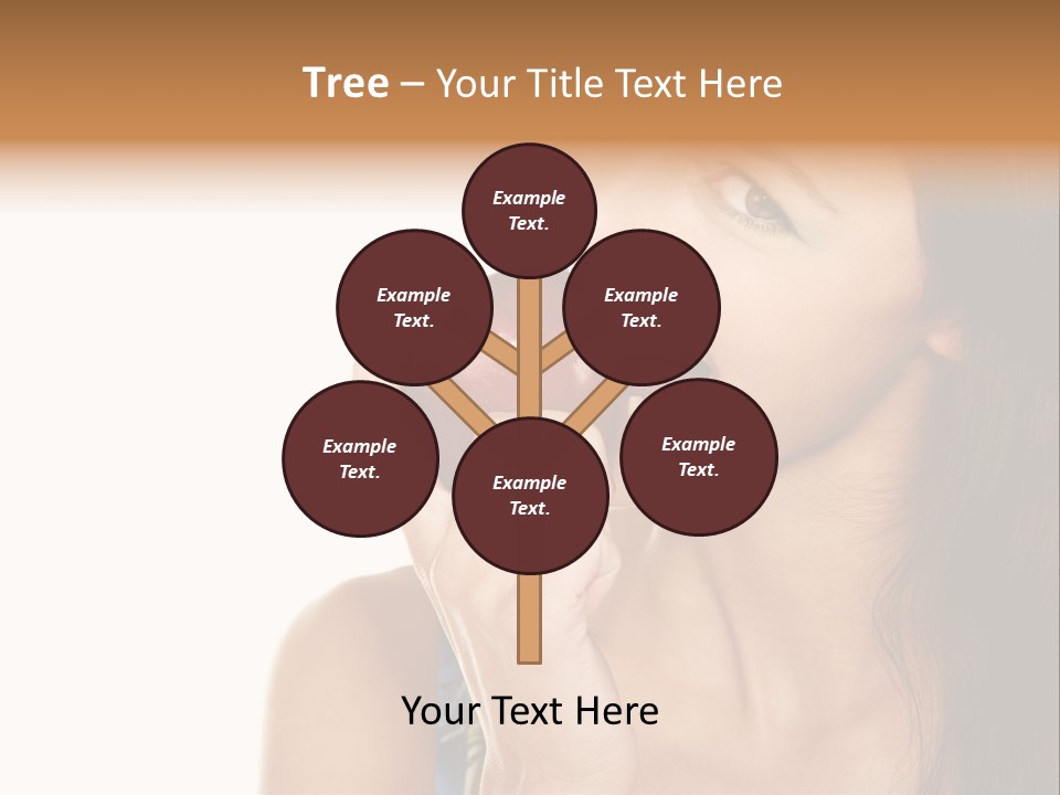 Holding Tanned Caucasian PowerPoint Template