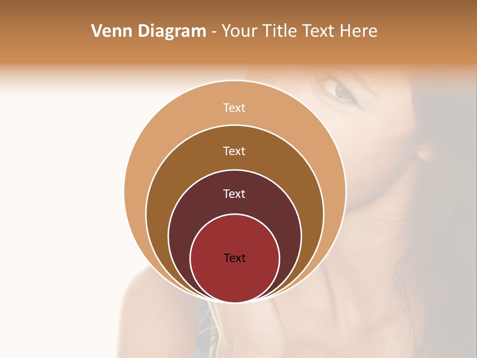 Holding Tanned Caucasian PowerPoint Template