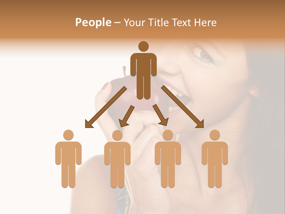 Holding Tanned Caucasian PowerPoint Template