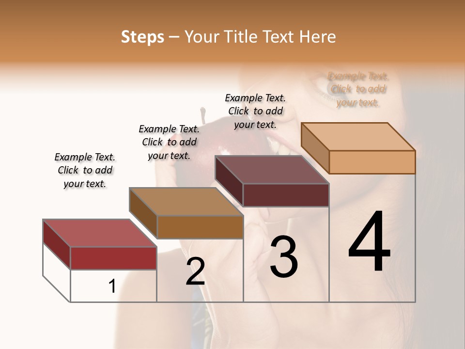 Holding Tanned Caucasian PowerPoint Template