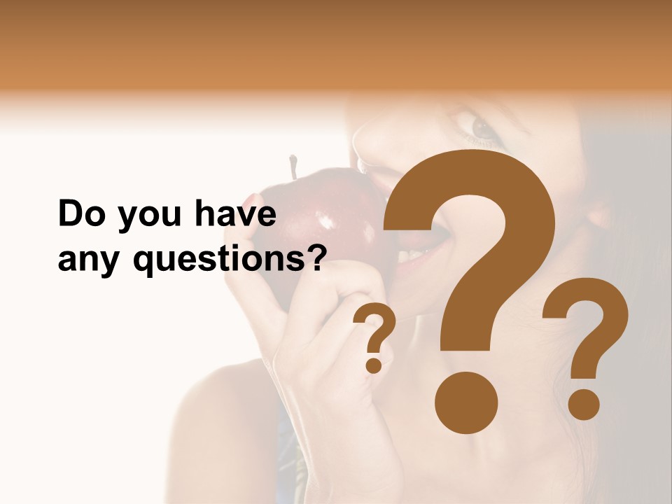 Holding Tanned Caucasian PowerPoint Template