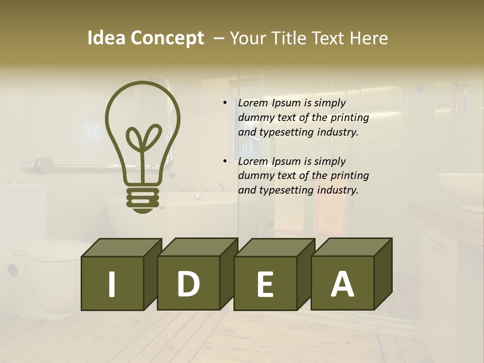 Bright Interior Home PowerPoint Template