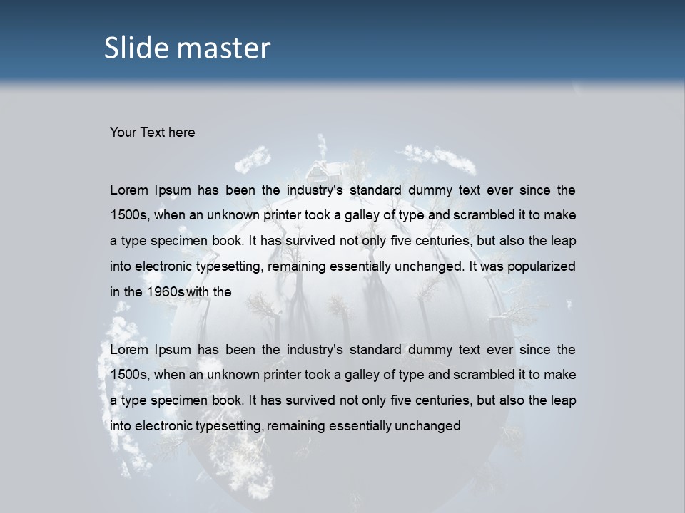 Season Clouds Ecology PowerPoint Template