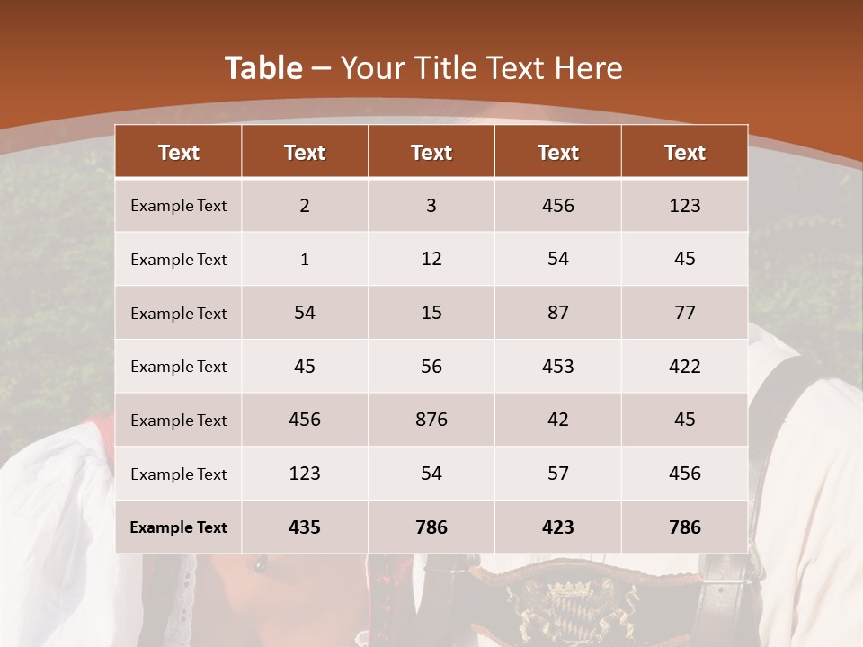 Ethnic Sunlit Munich PowerPoint Template