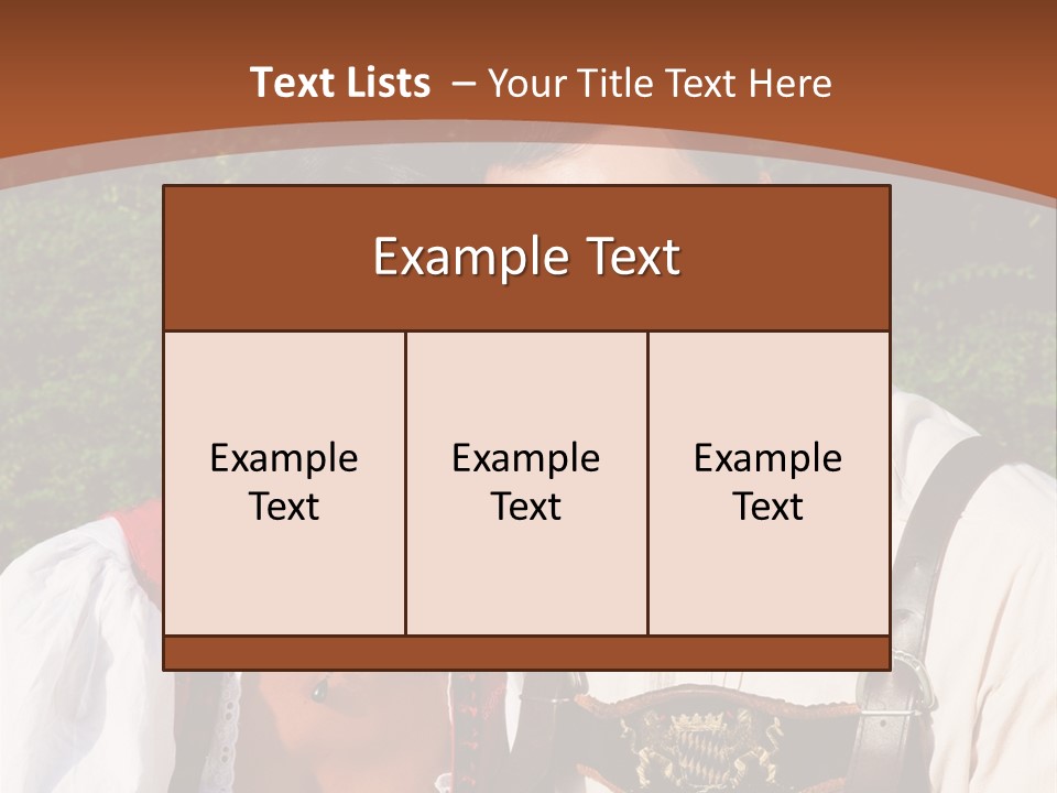 Ethnic Sunlit Munich PowerPoint Template