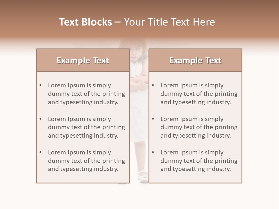 Happiness Kid Beauty PowerPoint Template