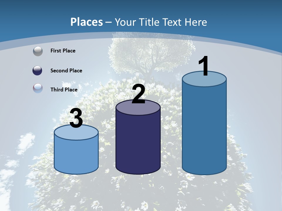 Clouds Idyllic Tree PowerPoint Template