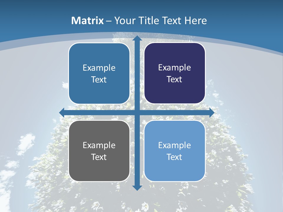 Clouds Idyllic Tree PowerPoint Template
